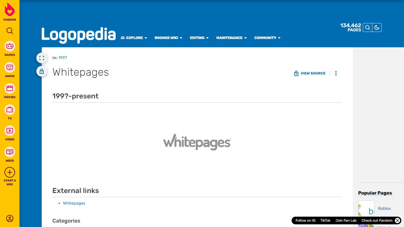 Whitepages | Logopedia | Fandom