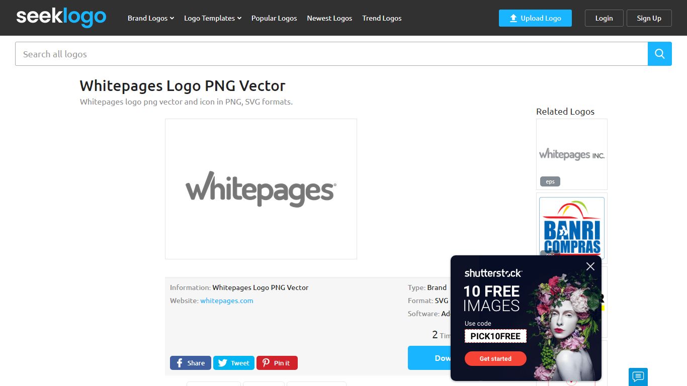 Whitepages Logo PNG Vector (SVG) Free Download